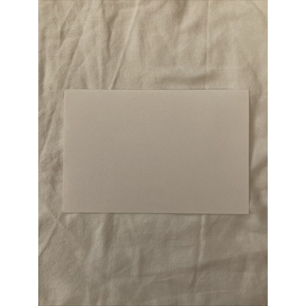Unbranded 4x6 inch Plain/Blank Index Cards - White | 1 Index Card Only
